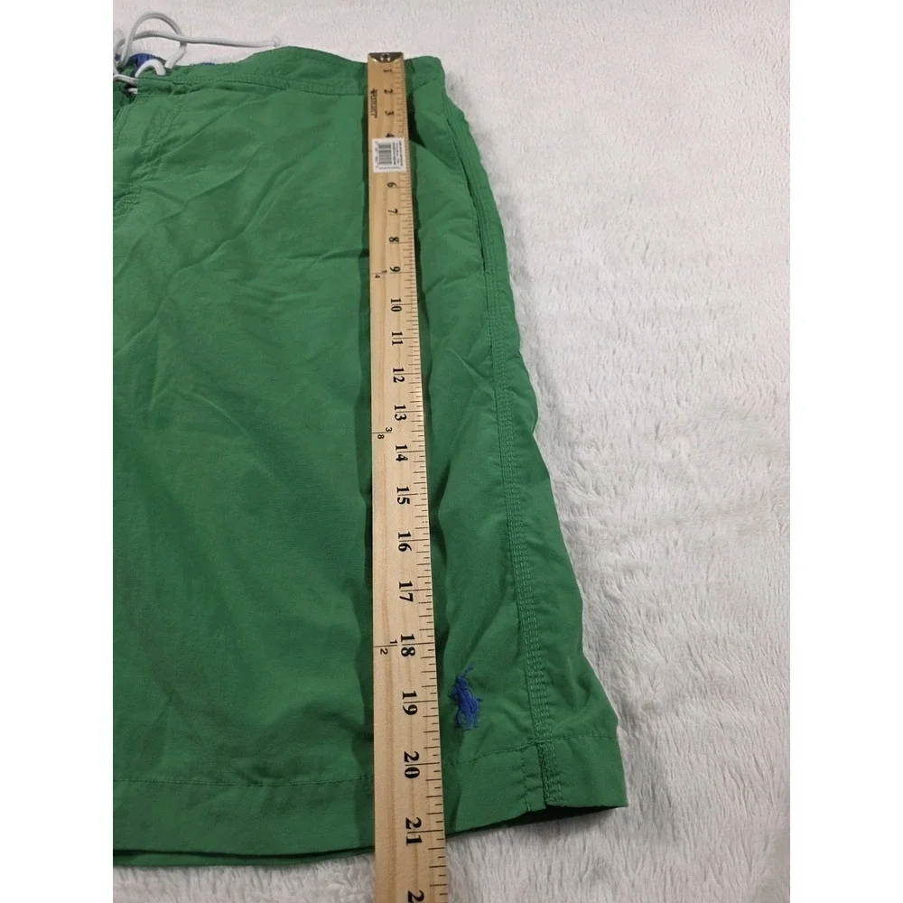 Polo Ralph Lauren Board shorts Swim Trunk Mesh Lined w/pockets Cargo Kelly Green